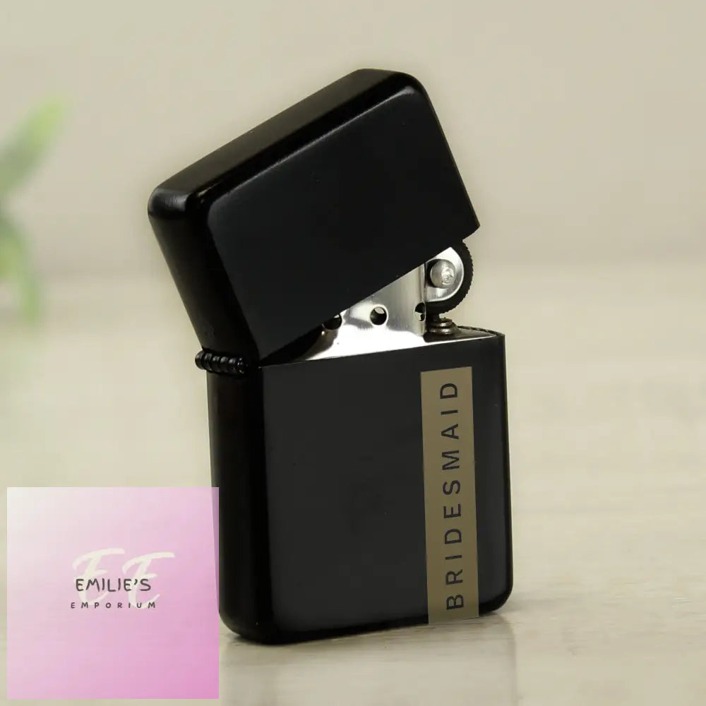 Personalised Name Only Black Lighter Lighter