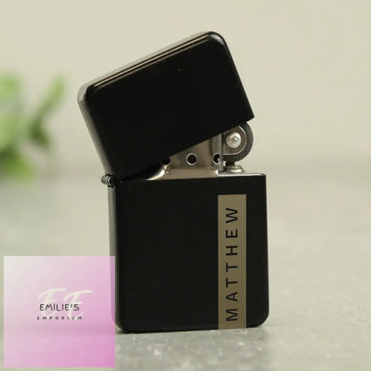 Personalised Name Only Black Lighter Lighter