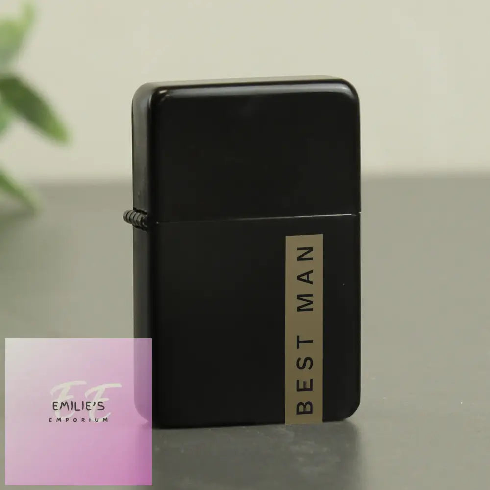 Personalised Name Only Black Lighter Lighter