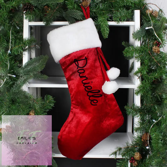 Personalised Name Only Red Stocking