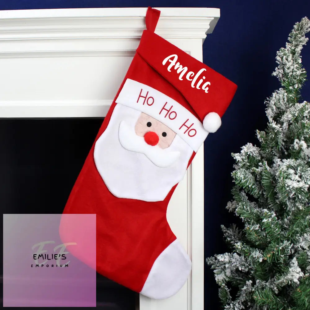 Personalised Name Only Santa Christmas Stocking