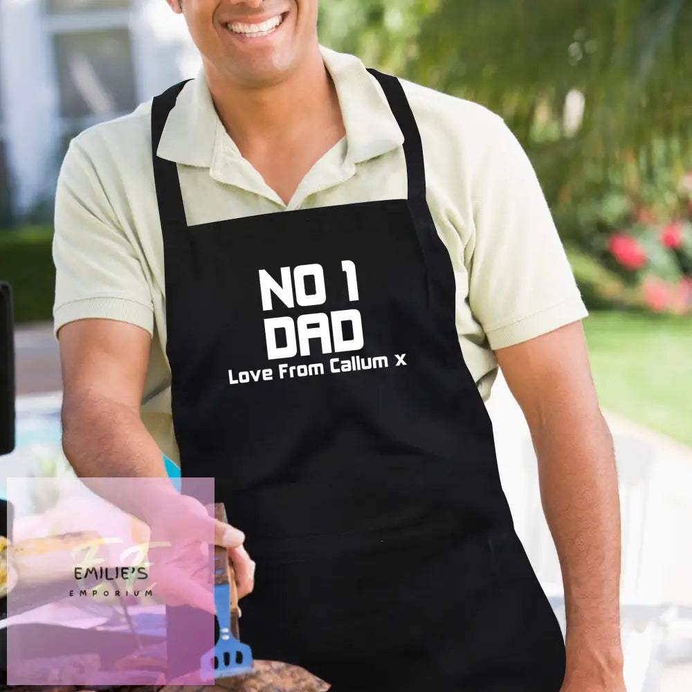 Personalised No.1 Dad Apron