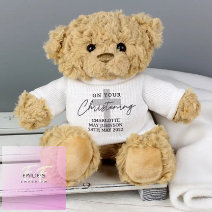 Personalised On Your Christening Teddy Bear