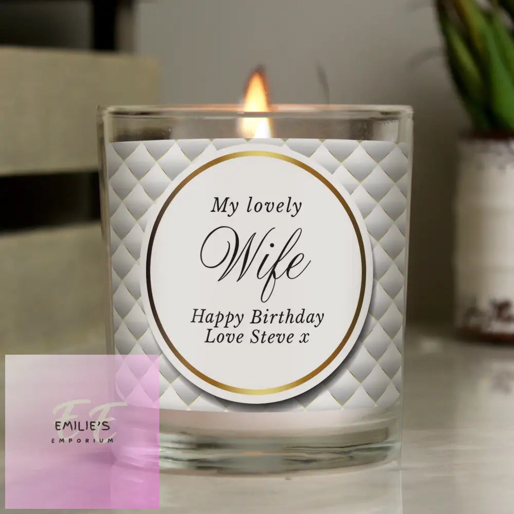 Personalised Opulent Scented Jar Candle