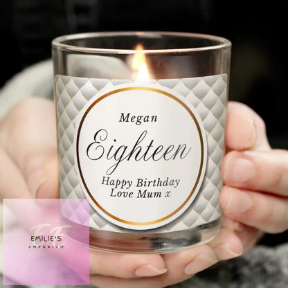 Personalised Opulent Scented Jar Candle