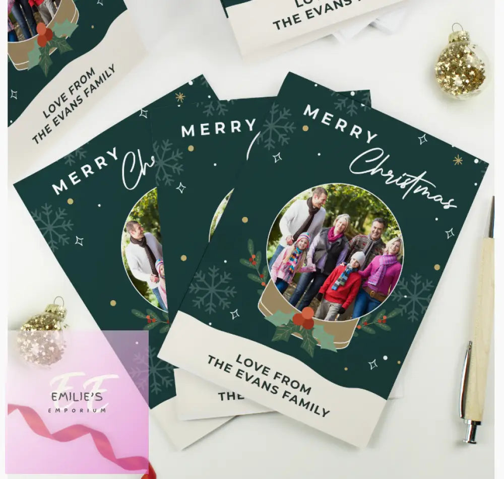 Personalised Pack Of 10 Christmas Cards - Photo Upload