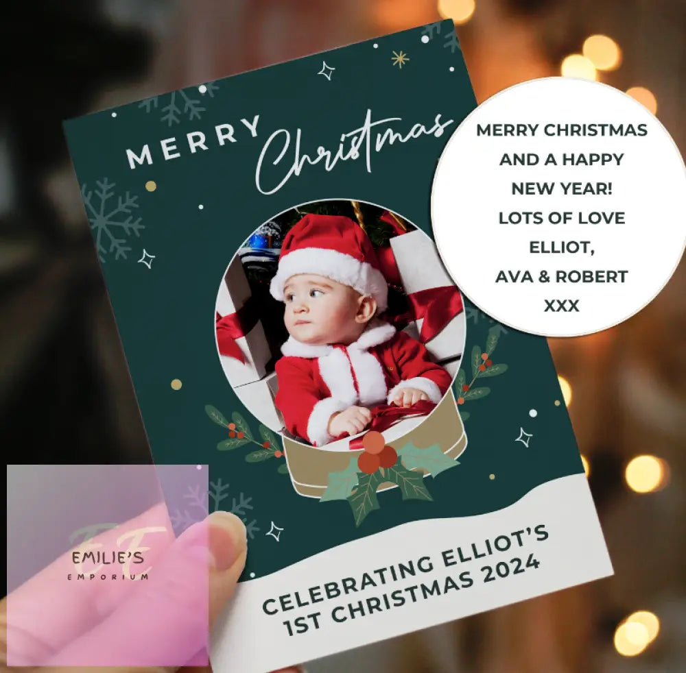 Personalised Pack Of 10 Christmas Cards - Photo Upload