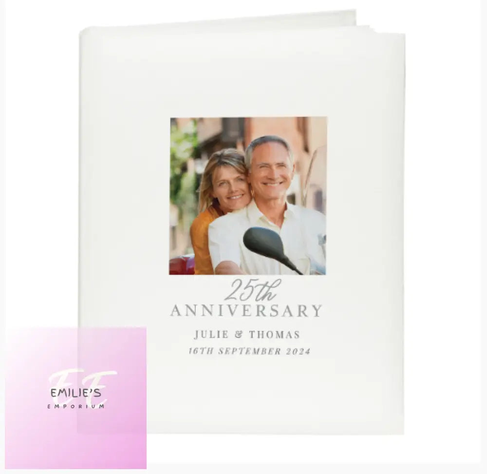 Personalised Photo Upload 25Th Anniversary Traditional Album