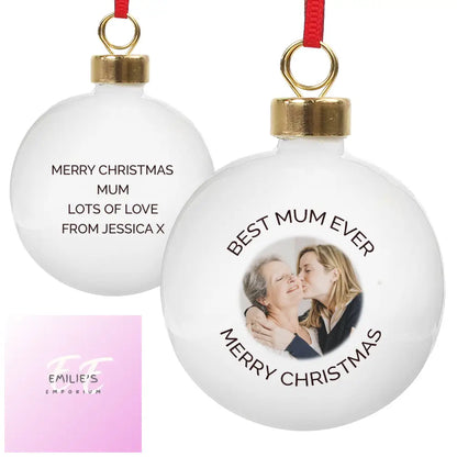 Personalised Photo Upload Bauble