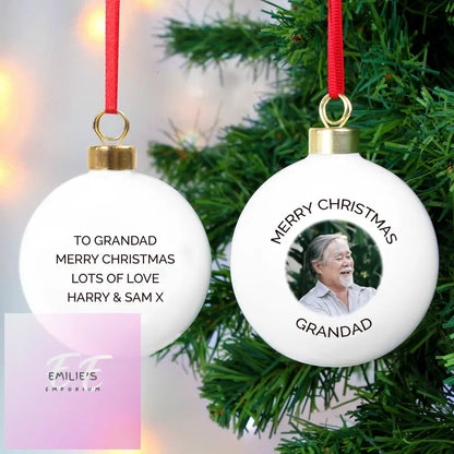 Personalised Photo Upload Bauble