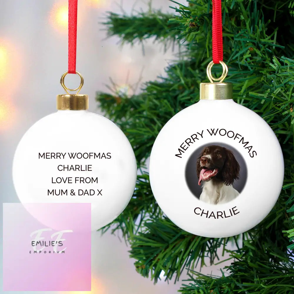 Personalised Photo Upload Bauble