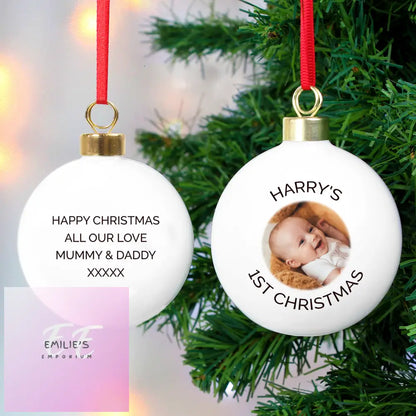 Personalised Photo Upload Bauble