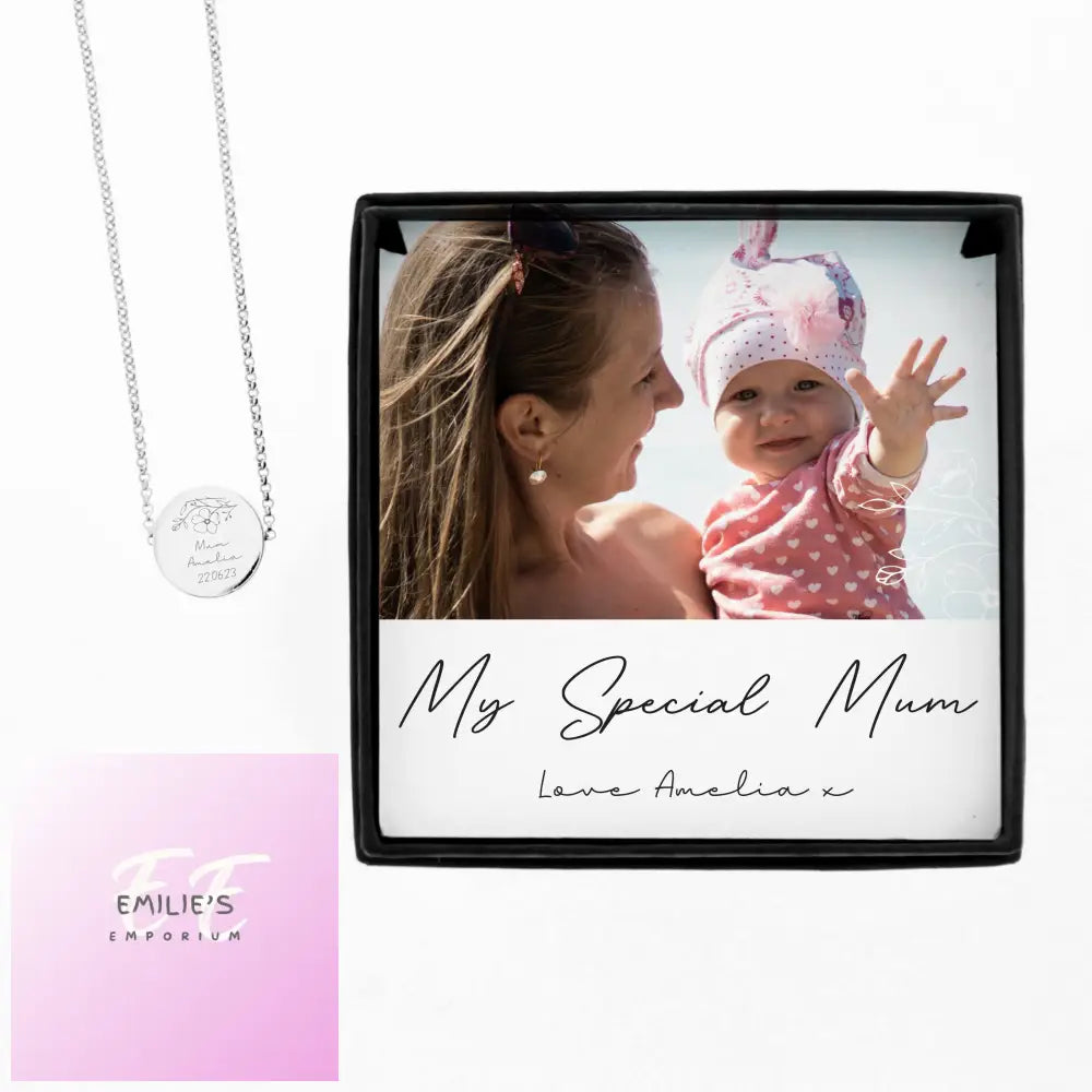 Personalised Photo Upload Necklace And Box