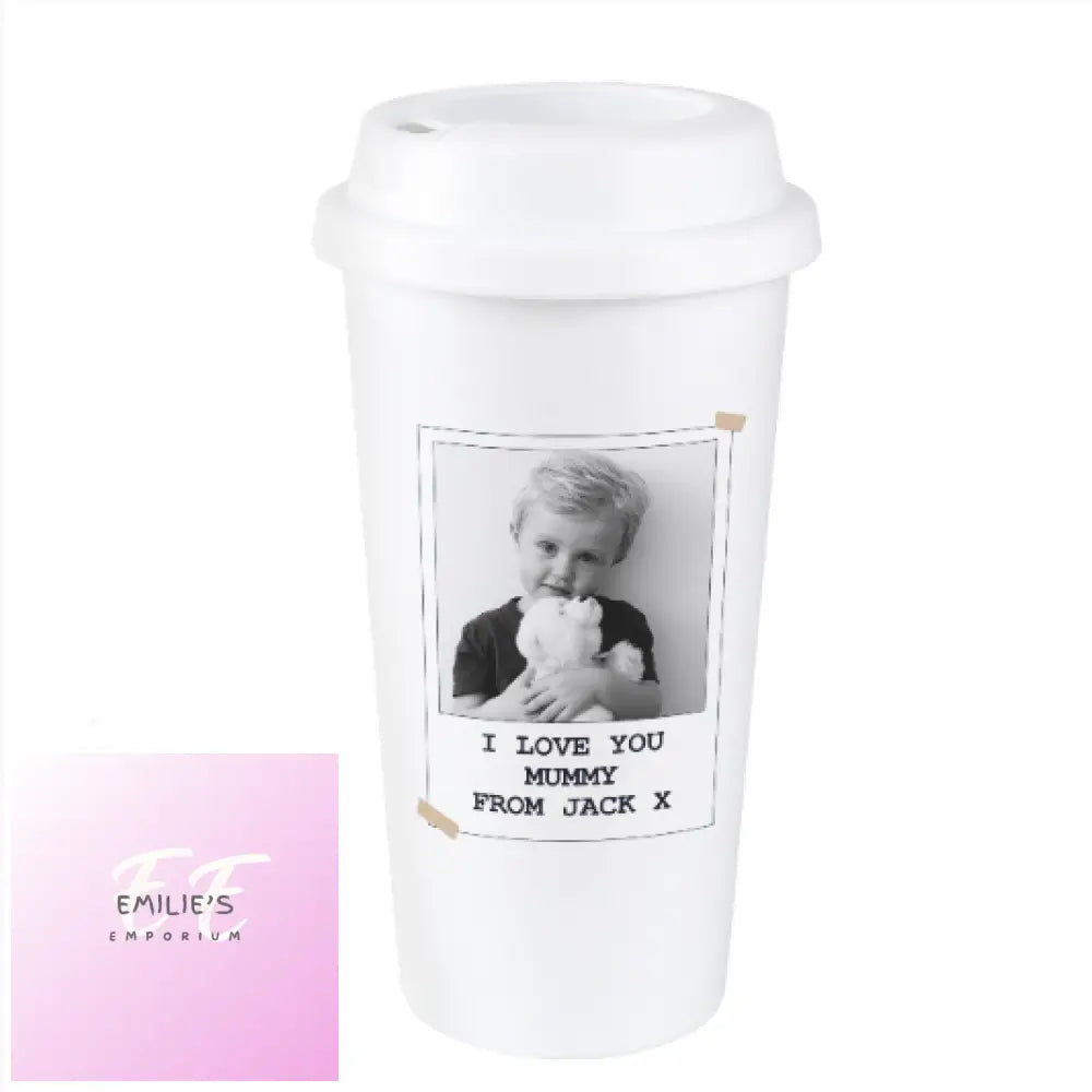 Personalised Photo Upload Travel Mug