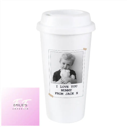 Personalised Photo Upload Travel Mug