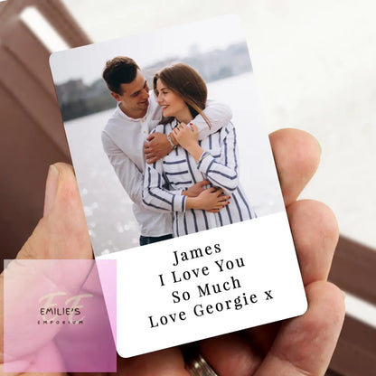 Personalised Photo Upload Wallet Card Gift