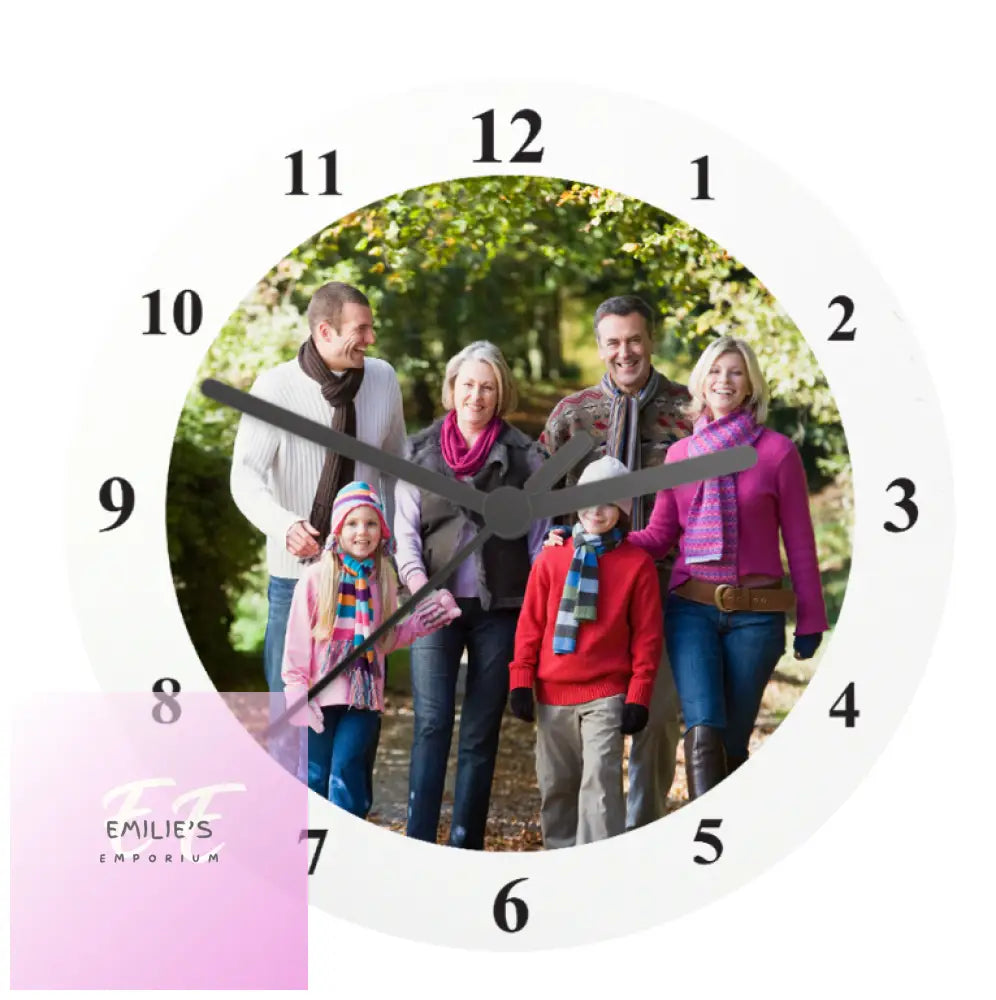 Personalised Photo Upload Wooden Clock