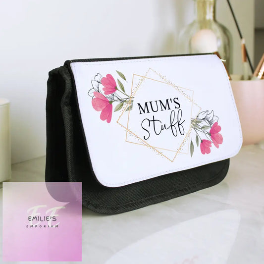 Personalised Pink Floral Make Up Bag