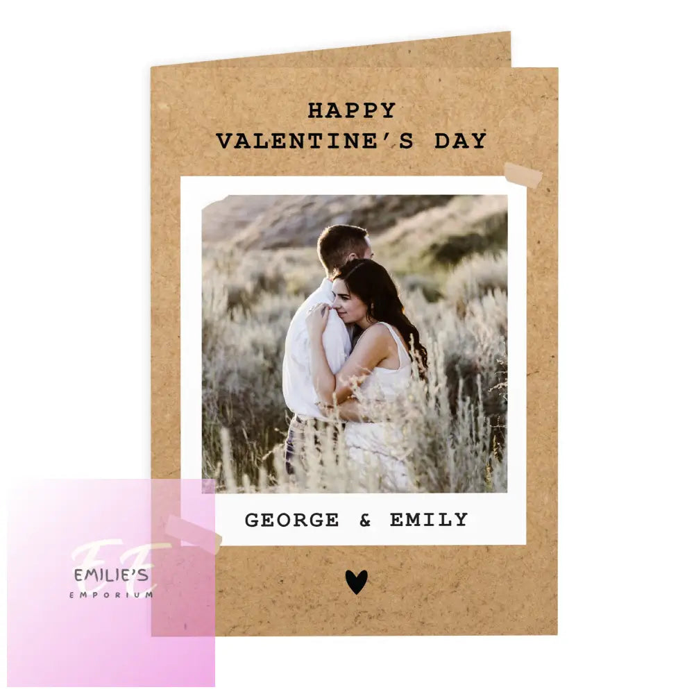 Personalised Polaroid Photo Upload Greeting Card