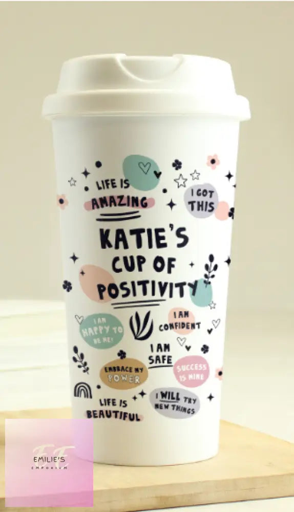 Personalised Positive Affirmations Travel Mug