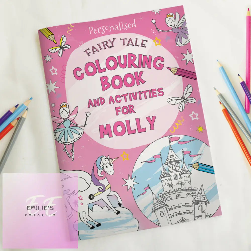 Personalised Princess & Unicorn Colouring Book