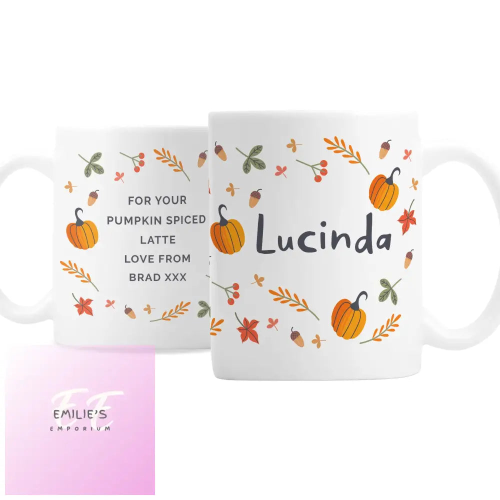 Personalised Pumpkin Mug