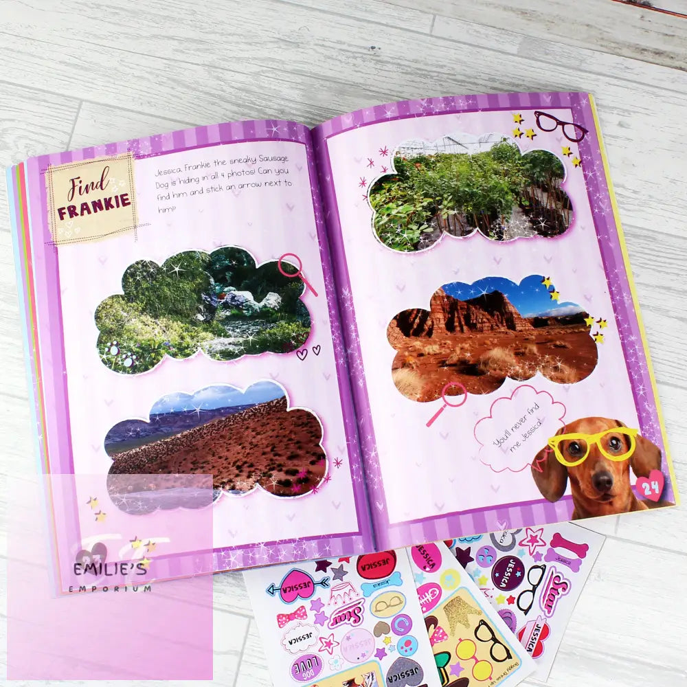 Personalised Rachael Hale Adorable Animals Activity Book With Stickers