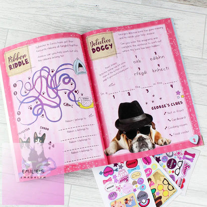 Personalised Rachael Hale Adorable Animals Activity Book With Stickers