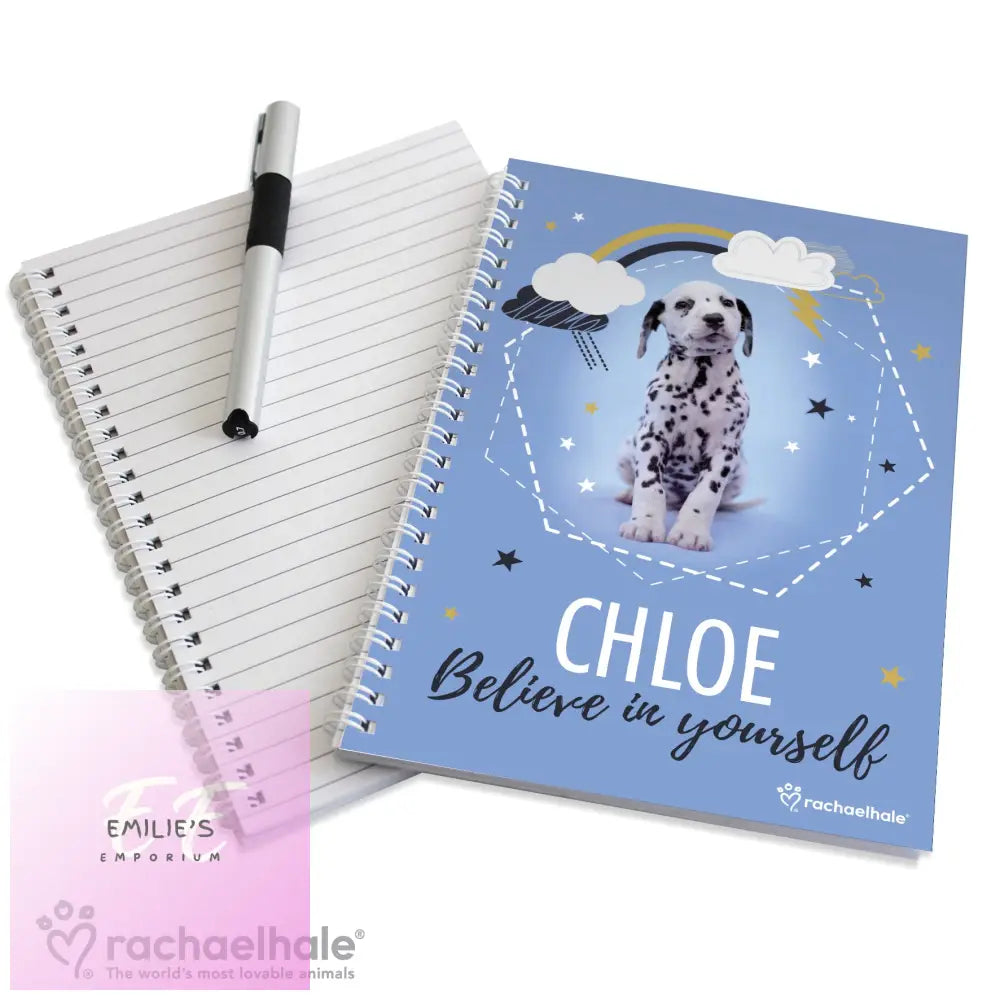 Personalised Rachael Hale Dalmatian A5 Notebook