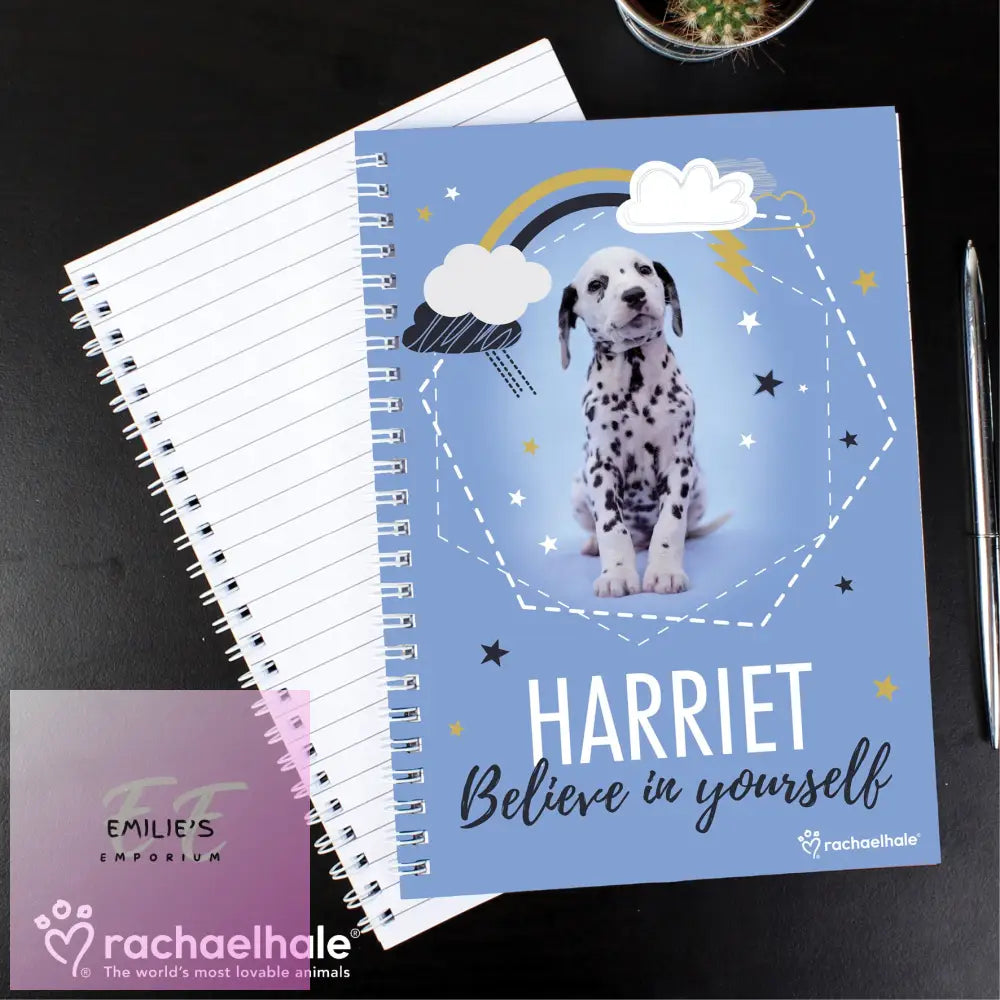 Personalised Rachael Hale Dalmatian A5 Notebook