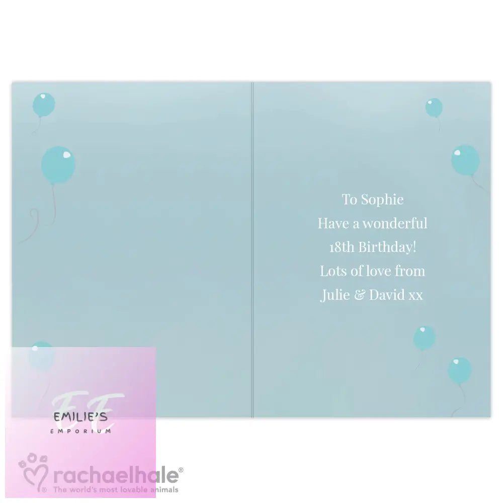 Personalised Rachael Hale Party Til You Drop Card