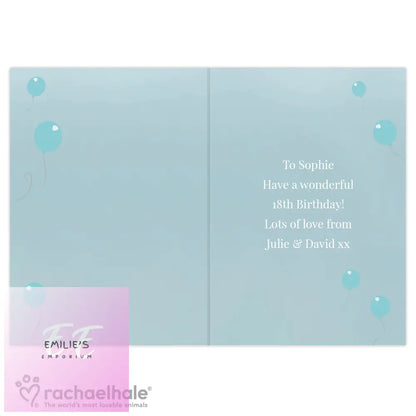 Personalised Rachael Hale Party Til You Drop Card