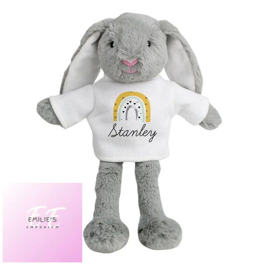 Personalised Rainbow Bunny Rabbit Soft Toy