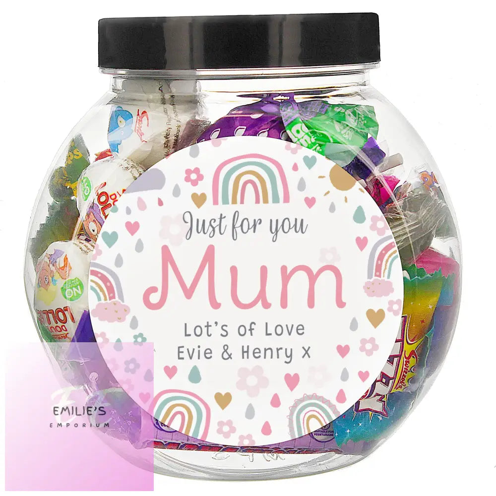 Personalised Rainbows & Sunshine Sweet Jar