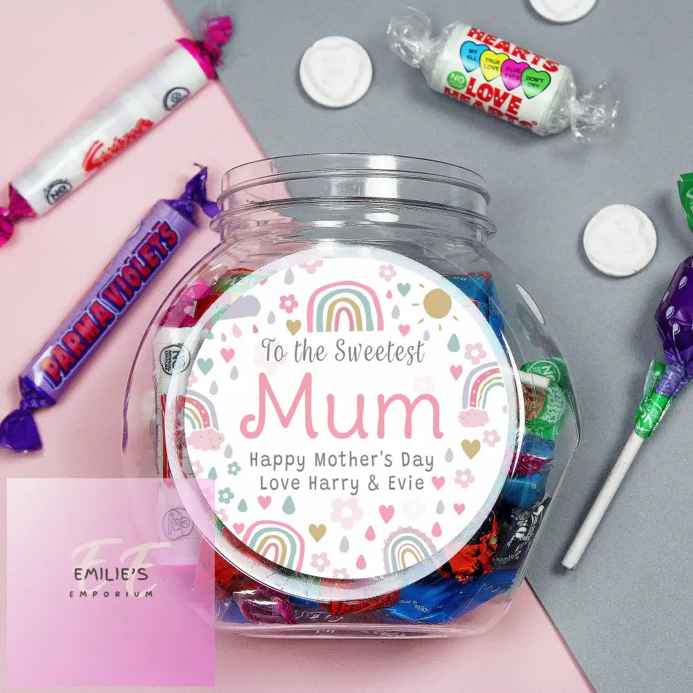 Personalised Rainbows & Sunshine Sweet Jar