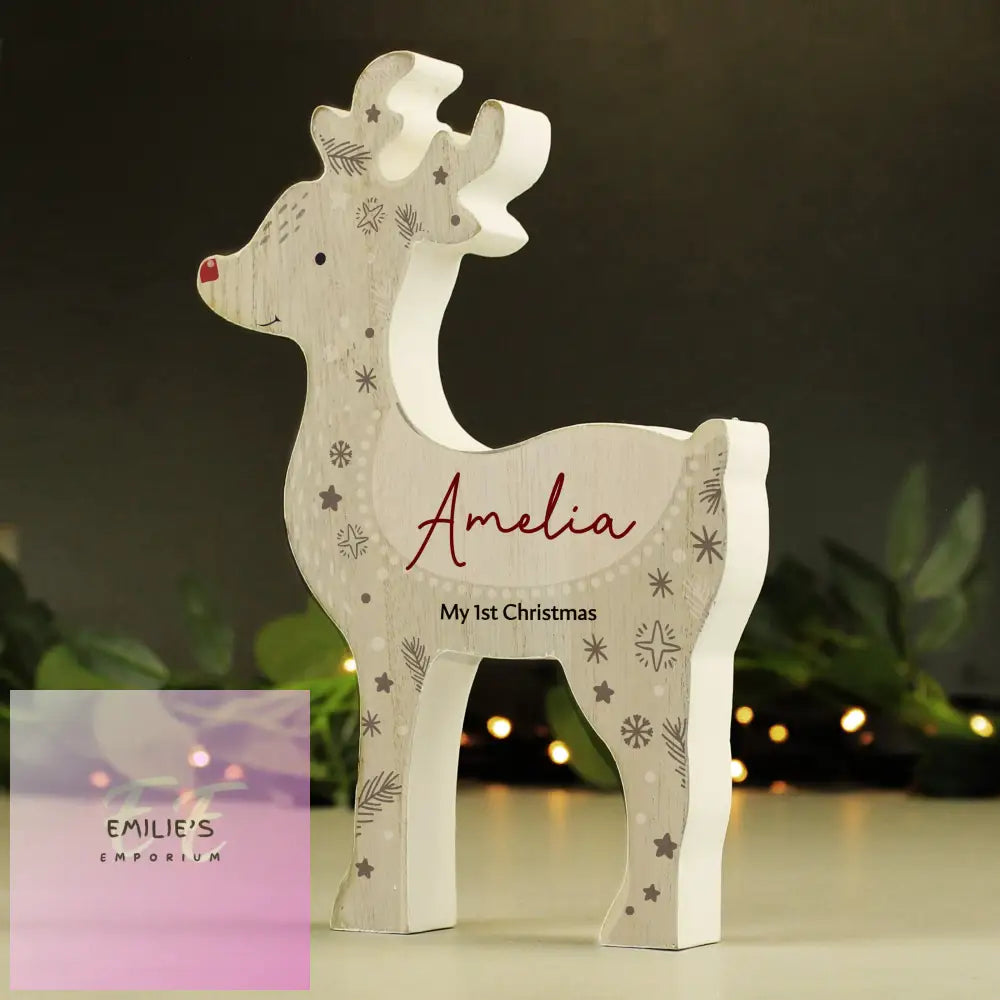 Personalised Red Nosed Reindeer Ornament