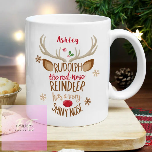 Personalised Rudolph The Red-Nosed Reindeer Mug