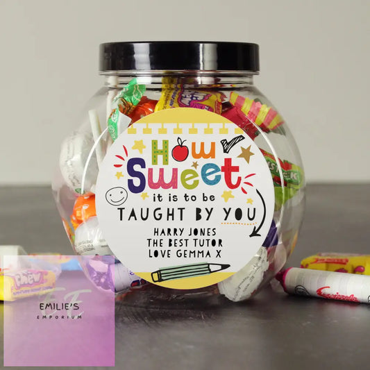 Personalised Shape Little Minds Sweet Jar