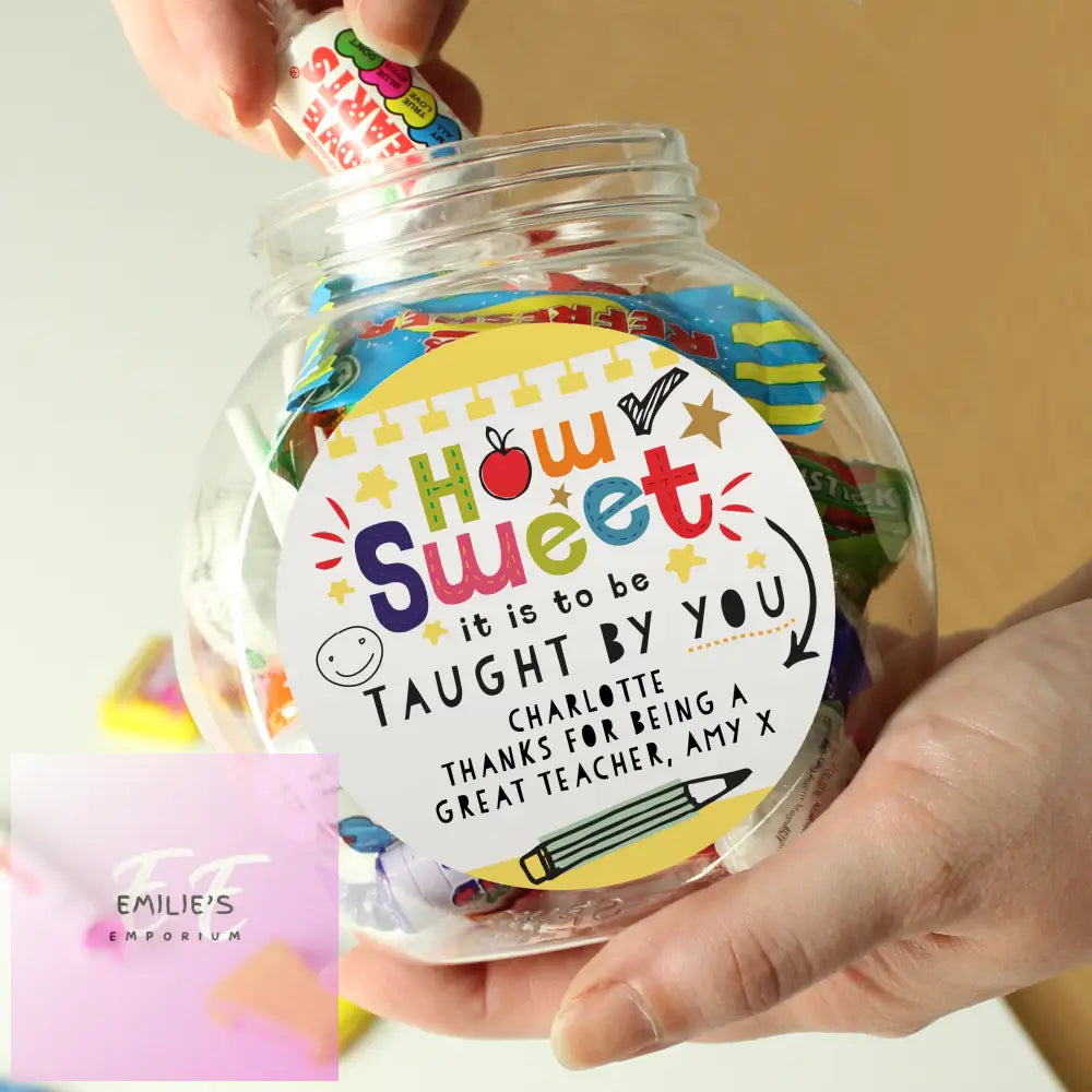 Personalised Shape Little Minds Sweet Jar