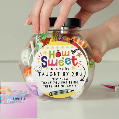 Personalised Shape Little Minds Sweet Jar