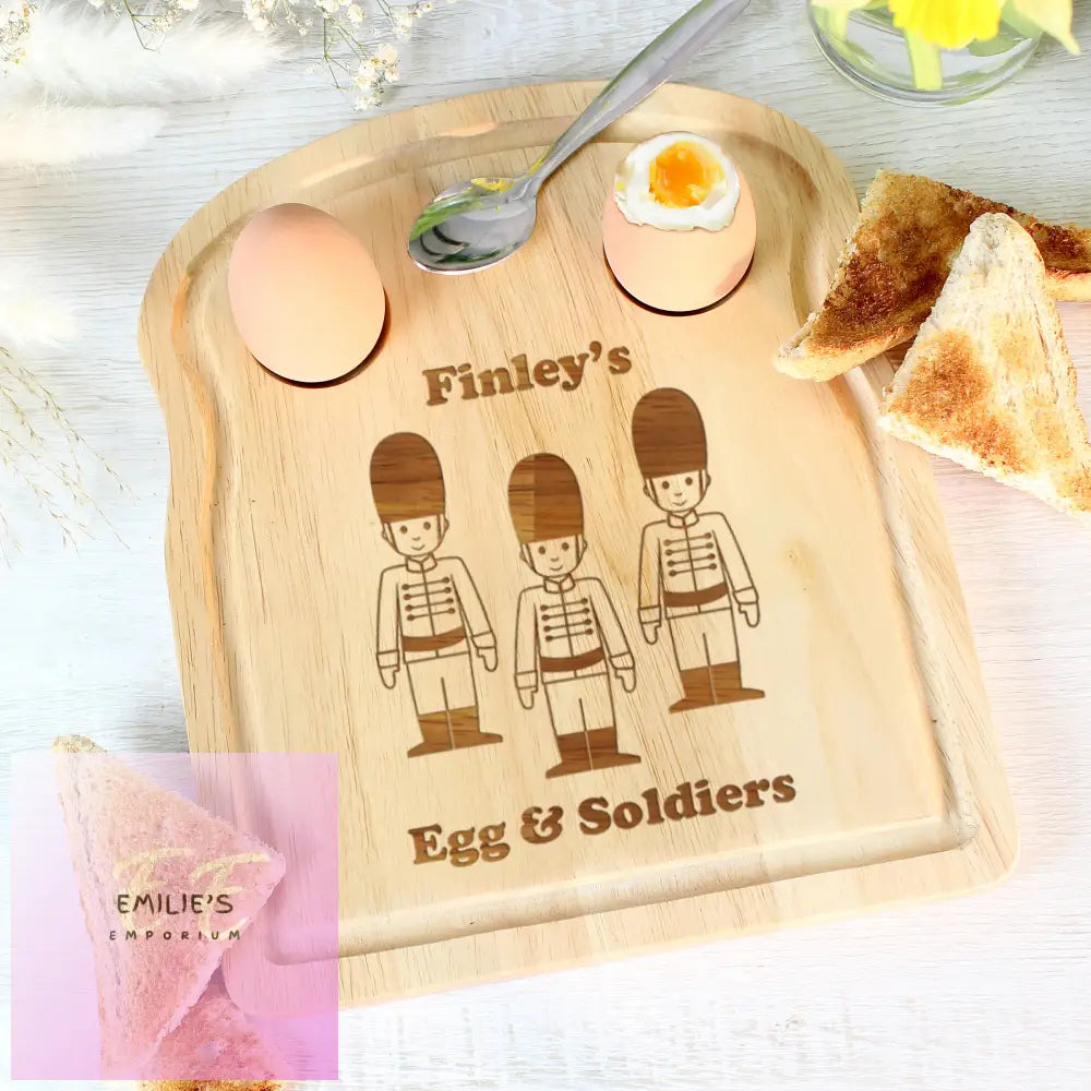 Personalised Soldiers Egg & Toast Board