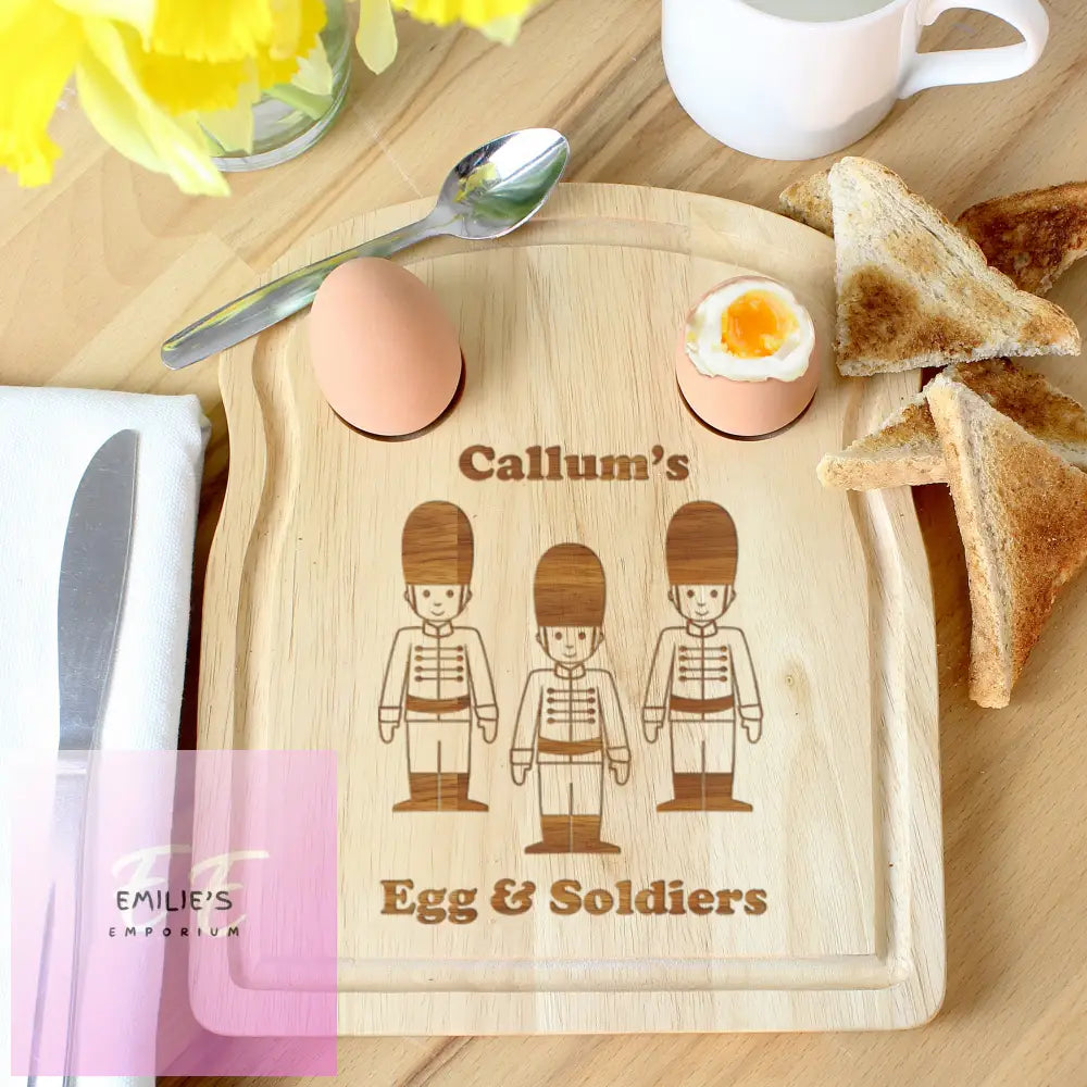 Personalised Soldiers Egg & Toast Board