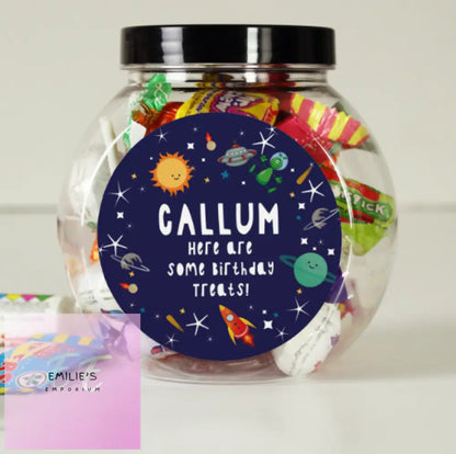 Personalised Space Sweet Jar