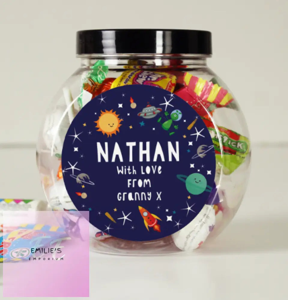 Personalised Space Sweet Jar