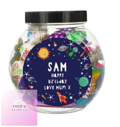 Personalised Space Sweet Jar