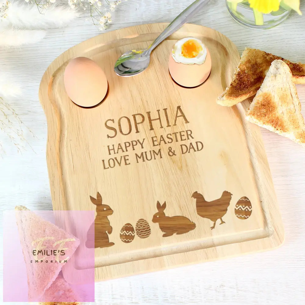 Personalised Spring Egg & Toast Board