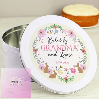 Personalised Springtime Cake Tin