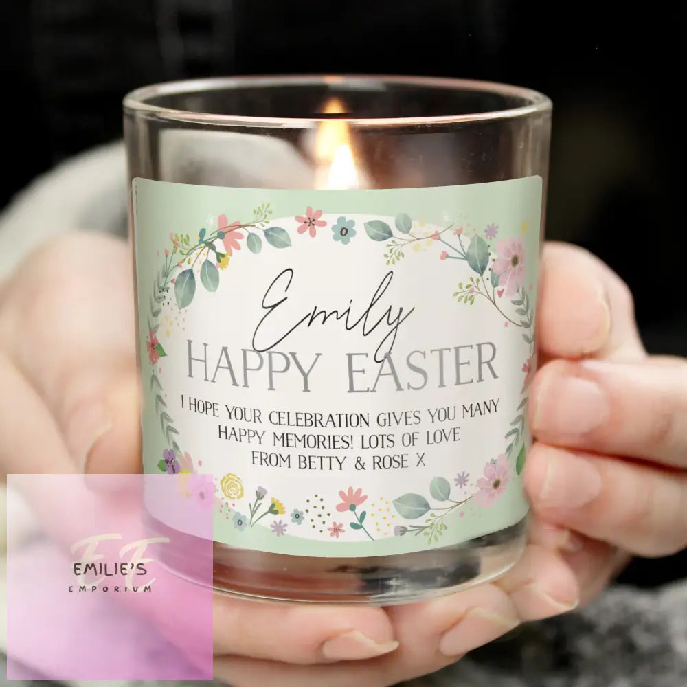 Personalised Springtime Jar Candle