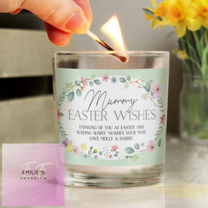 Personalised Springtime Jar Candle