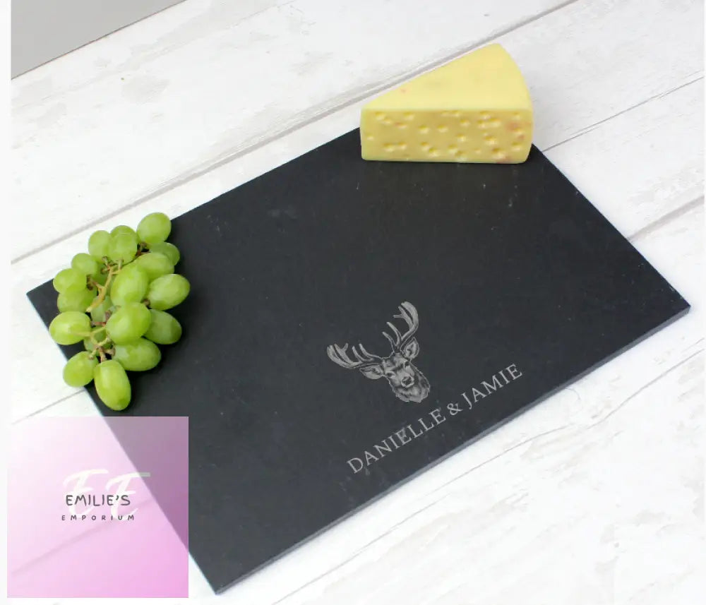 Personalised Stag Slate Placemat